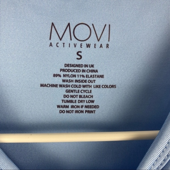 MOVI ACTIVEWEAR Lola Sports Bra Ocean Blue, S, NWT - Picture 7 of 10
